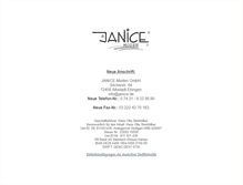 Tablet Screenshot of janice.de